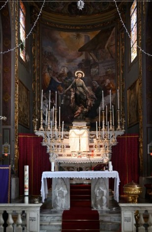 L'abside della Chiesa di Santa Maria Assunta in Palmaro (Genova)