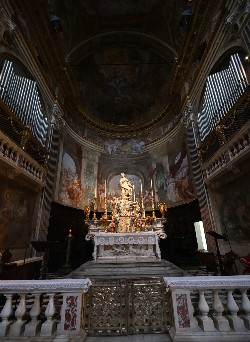 Chiesa di San Luca (Genova), gli affreschi nel Presbiterio 